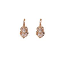 2022 New Fashion Crystal Heart Simple Alloy Earring Female main image 6