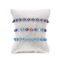 Blue Eye Fashion Flower Crystal Pearl Bead Alloy Bracelet main image 6