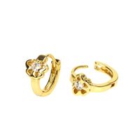 Simple Spring Style Butterfly Copper Micro Zircon Gold-plated Ear Bone Buckle main image 6