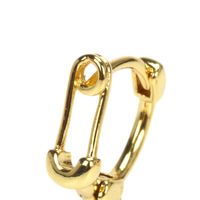 Fashion Copper Gold-plated Paper Clip Ear Buckle Earrings Wholesale main image 5