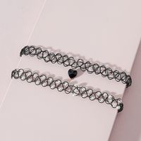 Fashion Summer Heart-shaped Pendant Pearl Short Necklace Choker main image 1