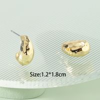Fashion Jewelry Metal Faceted Alloy Simple Earrings main image 4