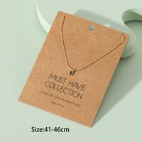 Fashion Geometric Long Square Glass Pendent Alloy Necklace main image 4