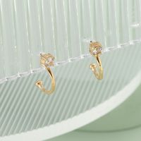 Fashion Jewelry Simple Glass Alloy Earrings Girls main image 5
