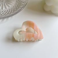 Jewelry Heart-shaped Acetic Acid Grab Clip Gradient Hollow Clip Accessories sku image 1