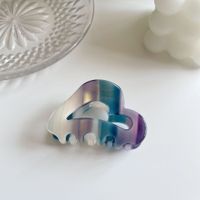 Jewelry Heart-shaped Acetic Acid Grab Clip Gradient Hollow Clip Accessories sku image 3