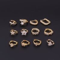 Ear Cartilage Rings & Studs Fashion Heart Copper Plating main image 4