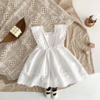 New Summer Girls Baby Princess One-piece White Lace Dress main image 4