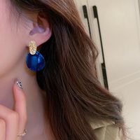 Fashion Water Droplets Arylic No Inlaid Earrings main image 5