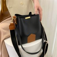 Women's Small Pu Leather Solid Color Preppy Style Bucket Magnetic Buckle Bucket Bag main image 1