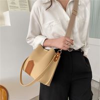 Women's Small Pu Leather Solid Color Preppy Style Bucket Magnetic Buckle Bucket Bag main image 4