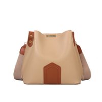 Women's Small Pu Leather Solid Color Preppy Style Bucket Magnetic Buckle Bucket Bag main image 2