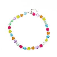 Fashion Colorful Resin Butterfly Bohemian Transparent Acrylic Beads Clavicle Chain main image 6