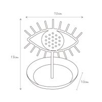 Nouveau Présentoir À Bijoux En Forme D&#39;oeil Transfrontalier Présentoir De Stockage De Bijoux De Bureau À Domicile Plateau En Or Présentoir De Boucle D&#39;oreille main image 5