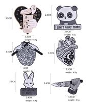 Metal Brooch Cartoon Animal Alloy Organ Badge Clothing Accessories Wholesale main image 4