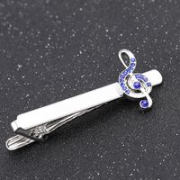 Cross-border  New Products Hot Selling Men&#39;s French Business Shirt Note Diamond Cufflinks Tie Clip Accessories main image 6