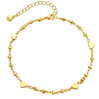 Fashion Heart Stitching Chain Copper 18k Gold-plated Leg Chain main image 3