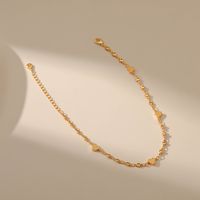 Fashion Heart Stitching Chain Copper 18k Gold-plated Leg Chain main image 5