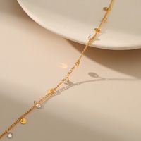 New Style Geometric Sequin Copper 18k Gold Plated Leg Chain Anklet main image 5