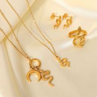 Fashion Geometric Stainless Steel Titanium Steel Plating 18k Gold Plated Gold Plated Necklace main image 1