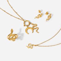 Fashion Geometric Stainless Steel Titanium Steel Plating 18k Gold Plated Gold Plated Necklace main image 6