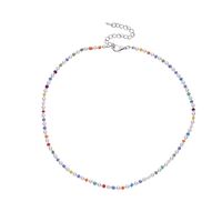 Bohemian Colorful Beads Pearl Necklace Collarbone Chain Jewelry main image 6