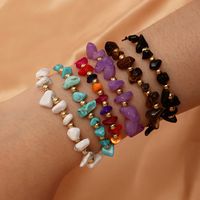 Bohemian Style Color Retractable Special-shaped Stone Beaded Bracelet main image 1