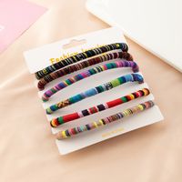 Retro Retractable Colorful Braided Bracelet Set main image 3