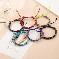 Retro Retractable Colorful Braided Bracelet Set main image 4