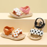 Soft Bottom One-word Belt Open Toe Children Sandals main image 4