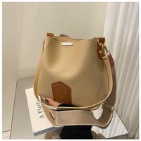 Women's Small Pu Leather Solid Color Preppy Style Bucket Magnetic Buckle Bucket Bag sku image 2