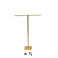 Square Base Metal Jewelry Stand T Shape Gold Earring Display Stand Counter Jewelry Display Stand Desk Jewelry Stand sku image 3