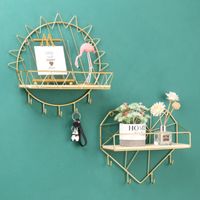 Modern Minimalist Wall Hanging Rack Living Room Bathroom Hook Storage Finishing Rack sku image 1