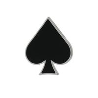 New Hearts Spades Enamel Badges Poker Characters Dripping Brooch sku image 1