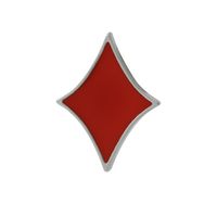 New Hearts Spades Enamel Badges Poker Characters Dripping Brooch sku image 2