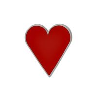 New Hearts Spades Enamel Badges Poker Characters Dripping Brooch sku image 3