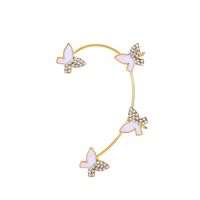 Fashion Diamond-studded Butterfly Ear Bone Clip Single sku image 7