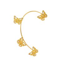 Fashion Diamond-studded Butterfly Ear Bone Clip Single sku image 4