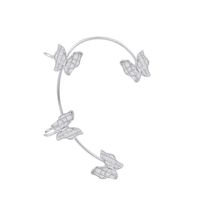 Fashion Diamond-studded Butterfly Ear Bone Clip Single sku image 2
