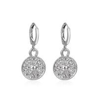 Boucles D&#39;oreilles Soleil En Métal Rétro Européen Et Américain Mode Boucles D&#39;oreilles Cercle Géométrique Simple Créatif Ins Boucles D&#39;oreilles Vent Froid Femmes sku image 2