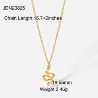 Fashion Geometric Stainless Steel Titanium Steel Plating 18k Gold Plated Gold Plated Necklace sku image 1