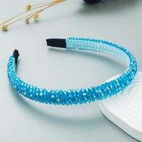 Fashion Fish Line Braided String Crystal Face Wash Headband sku image 10