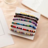 Retro Retractable Colorful Braided Bracelet Set sku image 1