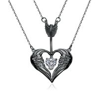 Fashion Arrow Piercing Heart Pendant Multilayer Necklace main image 6