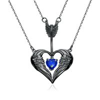 Fashion Arrow Piercing Heart Pendant Multilayer Necklace main image 8
