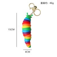 Cartoon Decompression Fingertip Snail Slug Bag Toy Car Caterpillar Pendant Keychain main image 5