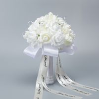 Fashion Wedding Supplies Foam Simulation Hand Holding Flower Pearl Decoration main image 3