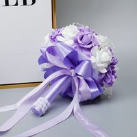 Fashion Wedding Supplies Foam Simulation Hand Holding Flower Pearl Decoration main image 4