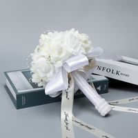 Fashion Wedding Supplies Foam Simulation Hand Holding Flower Pearl Decoration main image 5