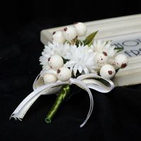 Western-style Wedding Supplies Bride And Groom Simulation Corsage Brooch main image 4